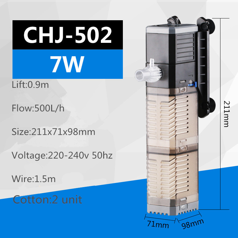 3 in 1 Filter für Aquarium Aquarium Filter Mini Aquarium Filter Aquarium Sauerstoff Tauch Wasserfilter