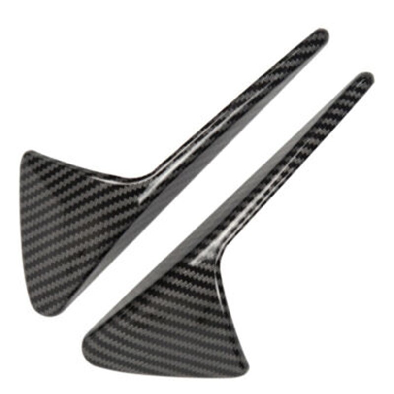 Cubierta protectora lateral de fibra de carbono mate para cámara Tesla modelo 3 Y X S, 2 uds.