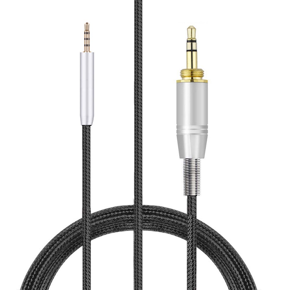 Cable de extensión trenzado de nailon de repuesto OFC de 6,35mm para auriculares Takstar Pro82 Pro 82: Olive