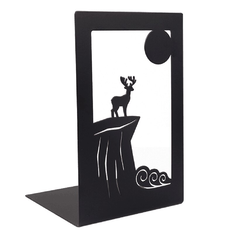 Art Metal Book Stoppers Exquisite Metal Bookends Book Organizer Birthday Desk