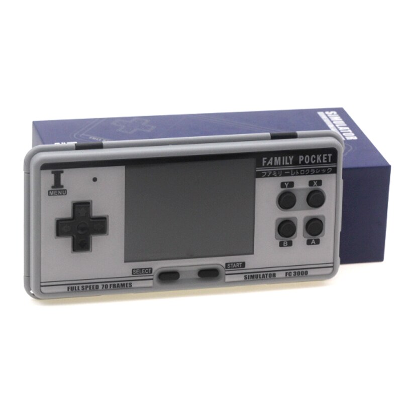 Consola de videojuegos portátil FC3000 con pantalla IPS, 10 simuladores, Color negro y gris, 4000 juegos integrados