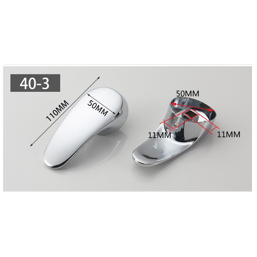 Kit poignée de robinet universel de remplacement poignée de levier en métal pour mitigeur robinet 25mm 35mm 40mm cartouche avec bouton et ensemble: 40-3