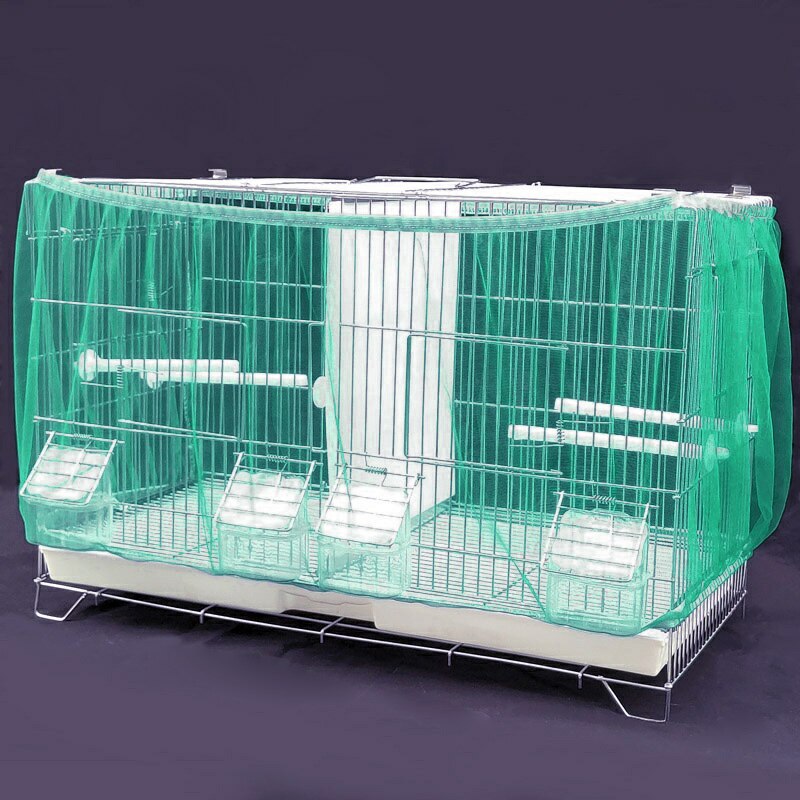 Bird Cage Cover Mesh Skirt Trap Seed Catcher Guard Protection Sleeves 29-38 cm Height