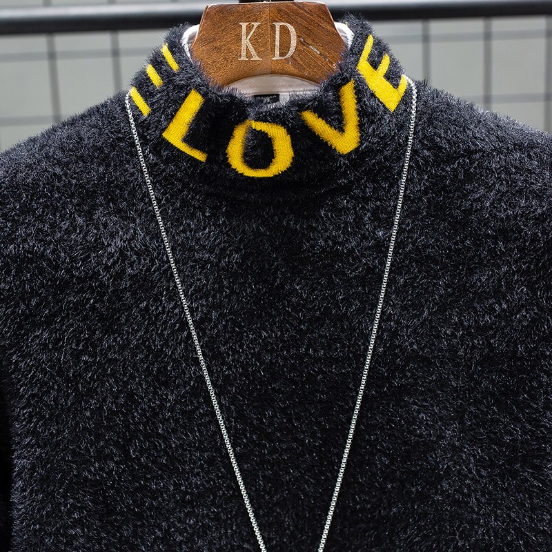 Onnestun Trui Mannen Kleding Winter Casual Plus Size Coltrui Trui Mannen Dikke Warme Trui Kerst Truien Man