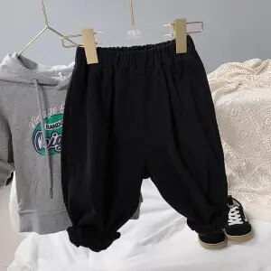 Pantaloni per bambini Harlan in puro cotone allentato casual per bambini coreani ragazzi primavera autunno ravanello pantaloni moda pantaloni P4 485: 1 / 18m