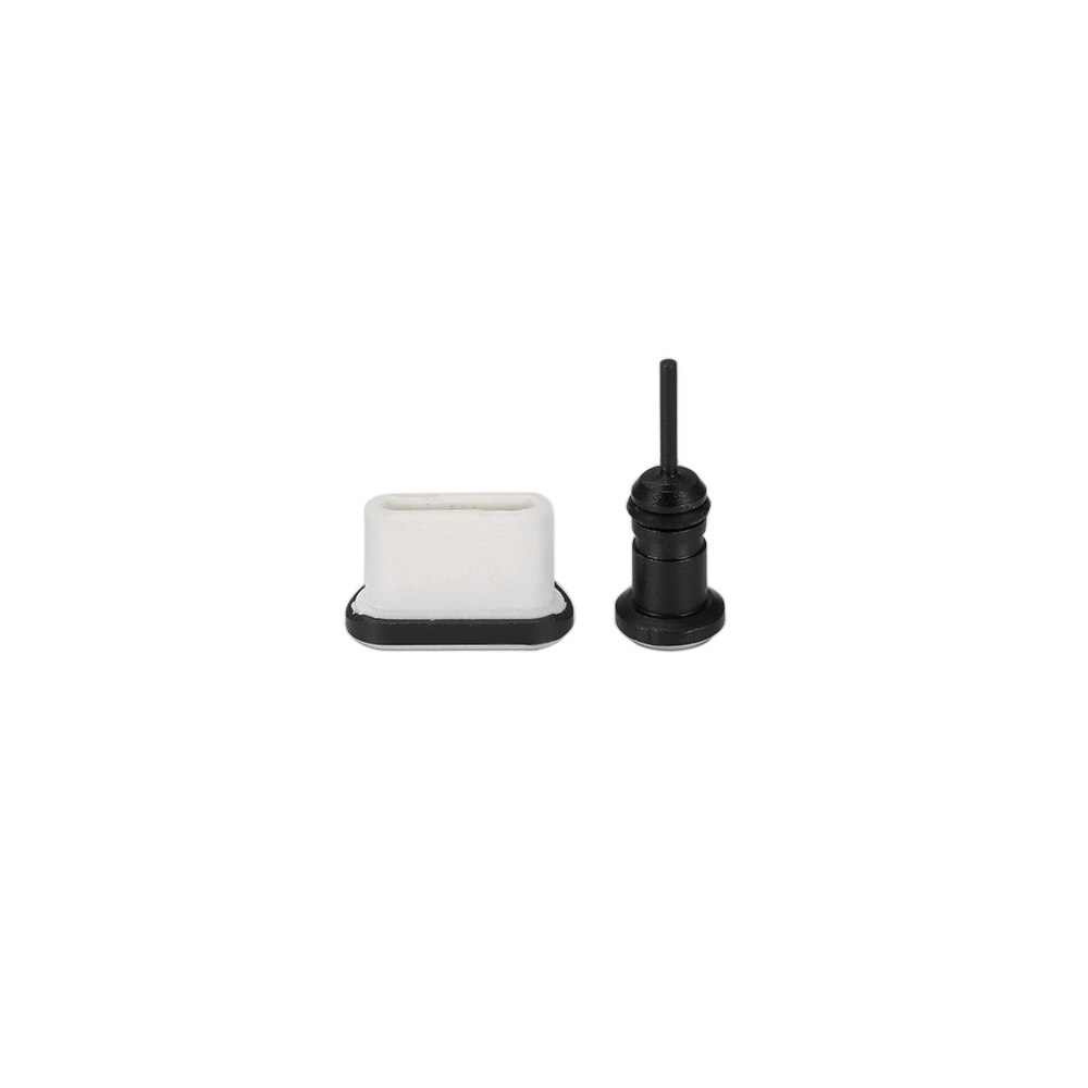 Typ C Anti Staub Stecker einstellen USB Typ-C Hafen Und 3,5mm Kopfhörer Jack Stecker Für Samsung Galaxis s8 S9 Plus Für Huawei P10: Schwarz