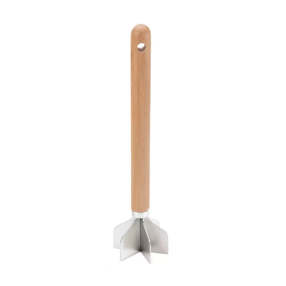 304 stainless steel meat cutter, 11 inches, hamburger meat grinder, suitable for kitchen cooking and potato puree making: Default Title
