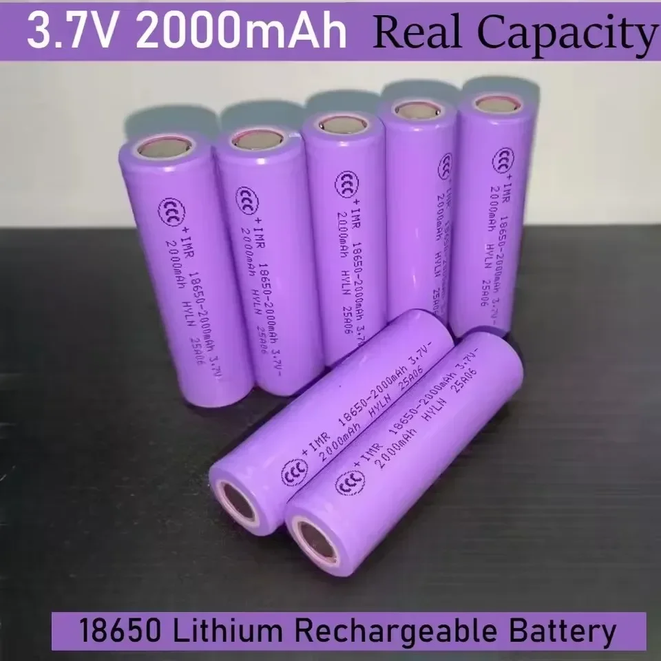 Batteria agli ioni di litio 18650 assolo batterie Daweikala originali ricaricabili da 2000 mAh 3,7 V