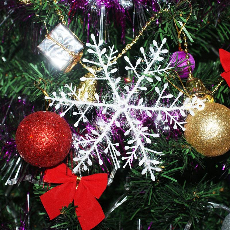 30 unids/lote adornos navideños copo de nieve boda Favor tema de cumpleaños decoración árbol decoraciones 11cm decoración Festival