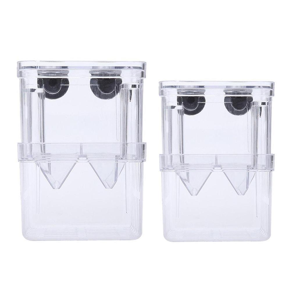 Large Acrylic Fish Breeding Box Aquarium Breeder Box S/L Aquarium Isolation Double Guppies Incubator Pet Supplies Hatching