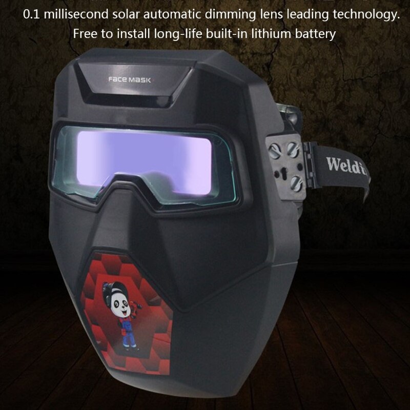 066E Automatic Dimming Eye Protection PC Glasses Large Window High Definition for TIG MIG ARC Plasma Cut