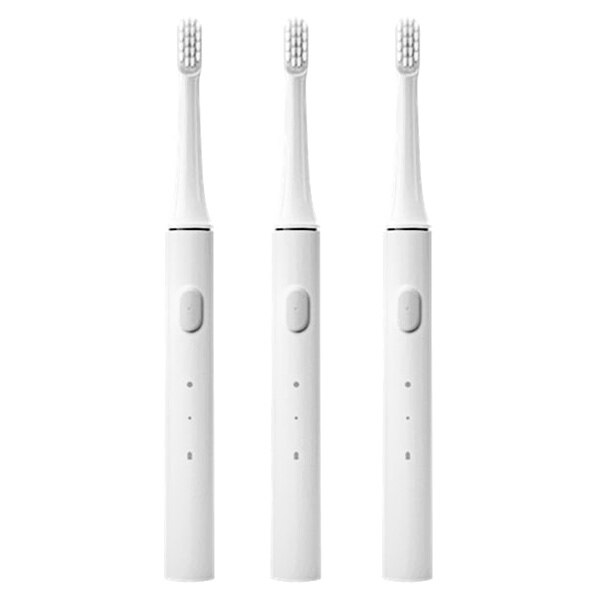 3 PC Original Mi jia T100 Mi brosse à dents électrique intelligente 2 vitesses charge Inductive blanchiment Zone de soins bucco-dentaires Re mi under: 3pcs T100
