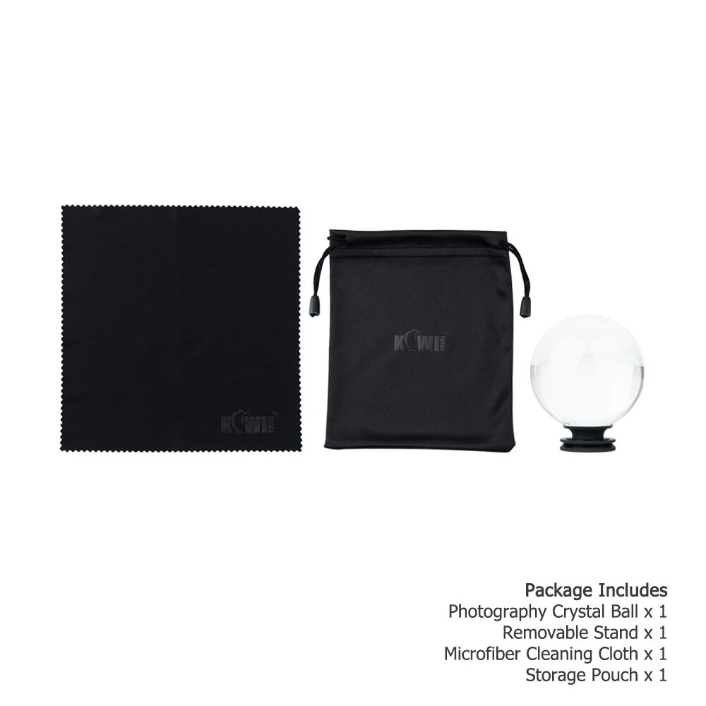 3.15 &quot;/80Mm Fotografie Clear Glas Lens Crystal Ball Met Afneembare 1/4&quot;-20 Vrouwelijke Rhread stand Crystal Decoratieve Bal