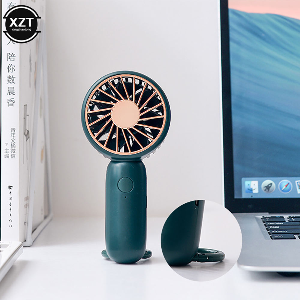 Outdoor Pocket Fan Handheld Air Cooler Mini USB Charging Portable Summer Cooling Small Personal Cool Fans for Office Desktop