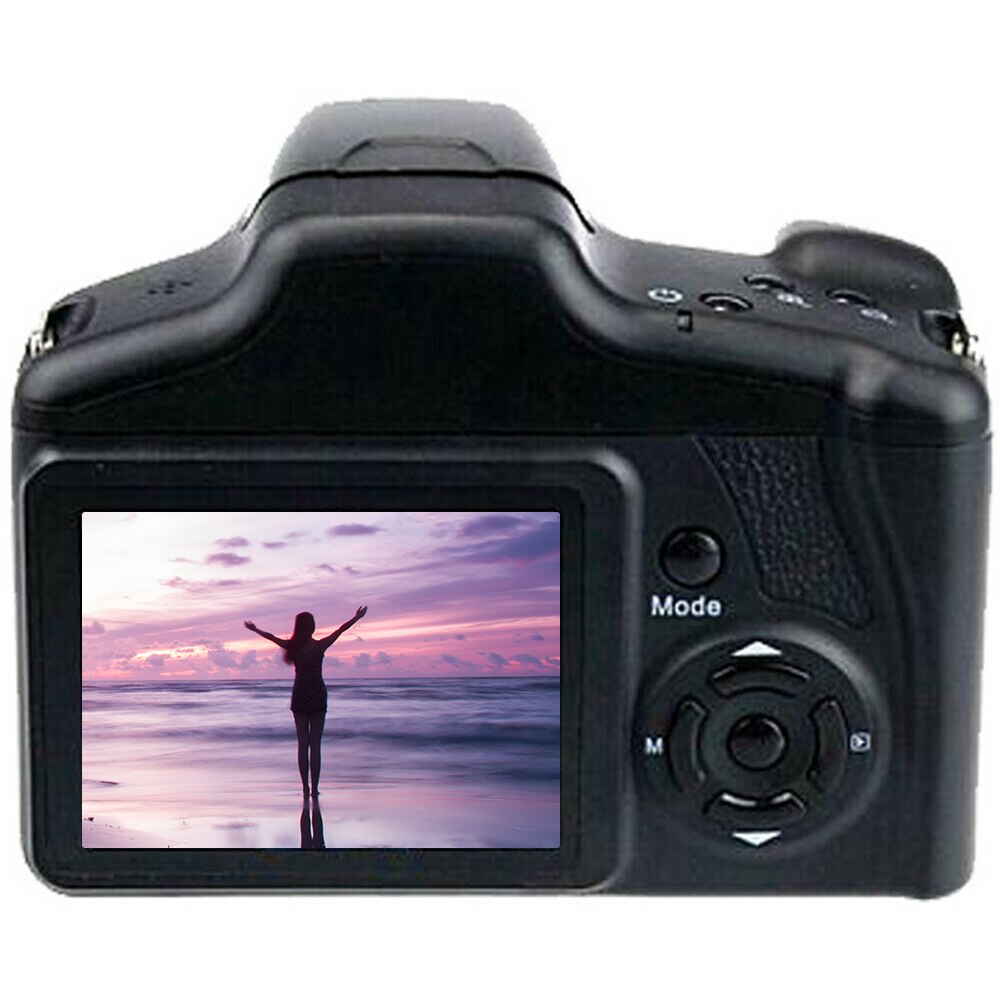 Digital SLR Camera 2.4-Inch TFT LCD Screen 1080P 16x Zoom Anti-Shake Full HD 16 Megapixel CMOS Sensor Ultra-Light LCD Screen