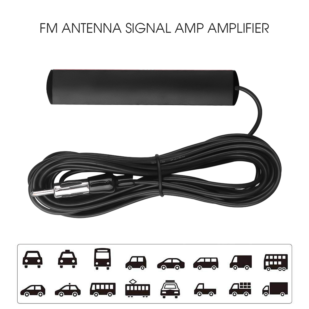 Antena Universal de Radio FM para coche, dispositivo de mejora de señal para barco, vehículo marino, 5M, 85-112Mhz