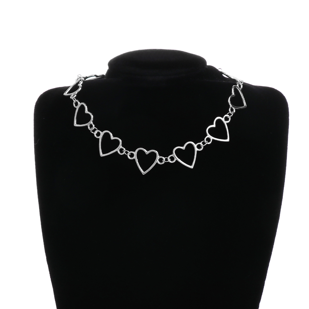 Mode Zoete Liefde Hart Choker Ketting Holle Hart Ketting Verklaring Leuke Gouden Ketting Sieraden Vriendschap