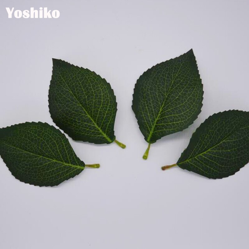 10 kpl 14 cm keinotekoinen hortensia pioni ruusunlehti silkki vihreä lehti askartelu napinläpi hääsisustus vihreä lehti kotijuhlien koristelu