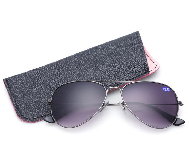Bifocale Leesbril Unisex Dioptrie Bril Mannelijke Zonnebril Verziend Brillen Leesbril + 1.0 + 1.5 + 2.0 + 2.5 + 3.0 A1: +200 / Gunframe grey lens