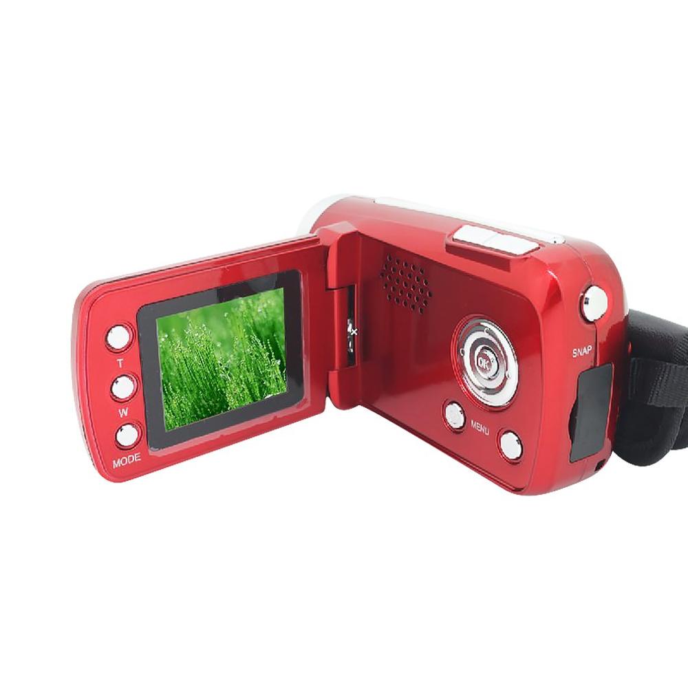 Digitale Camera Camcorde Draagbare Video Recorder 4X Digitale Zoom Display 16 Miljoen Home Outdoor Video Recorder: Rood