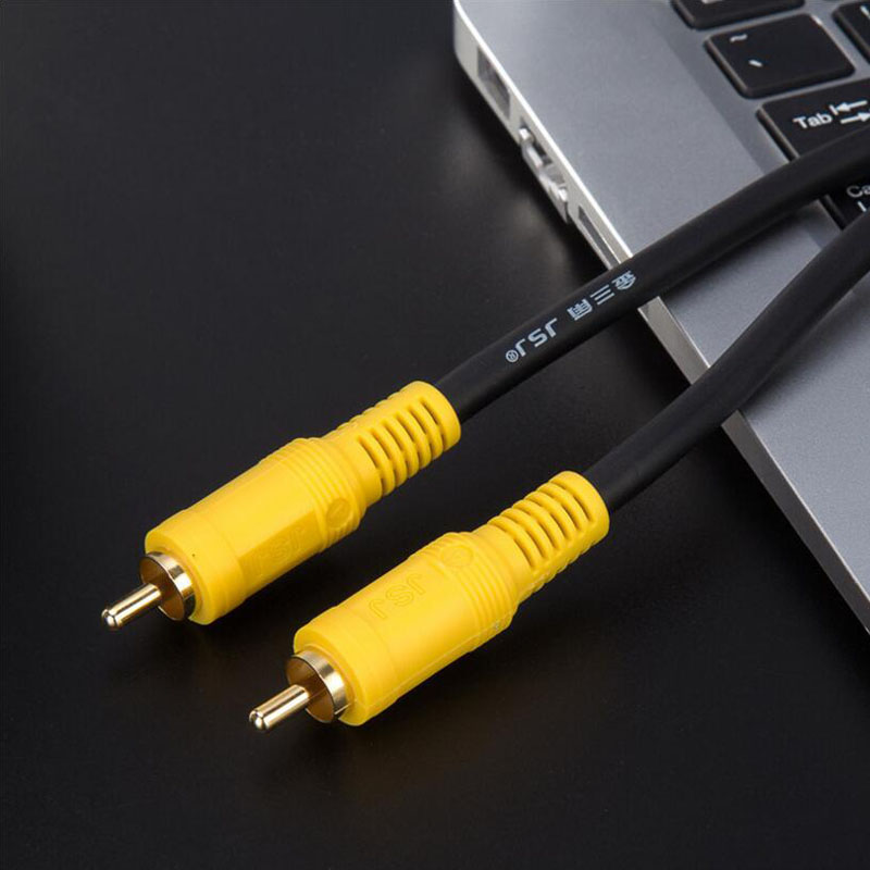 Cable RCA a RCA, Cable de Audio Coaxial Digital, Conector estéreo macho para amplificador de DVD de TV, Subwoofer Hifi