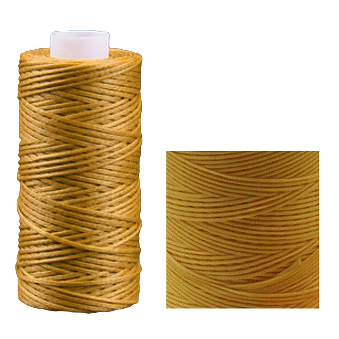 50 m/Roll Handgemaakte Platte Gewaxte Sew Wax Lijn Draad Koord Naaien Craft Tool Hand Stiksels voor DIY Leer: 08