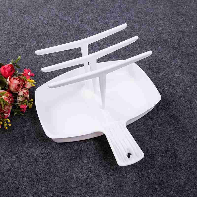 White Plastic Barbecue Grill Microwave Grill Kitchen Household Cooking Tray Baking Stove Bacon I5T1