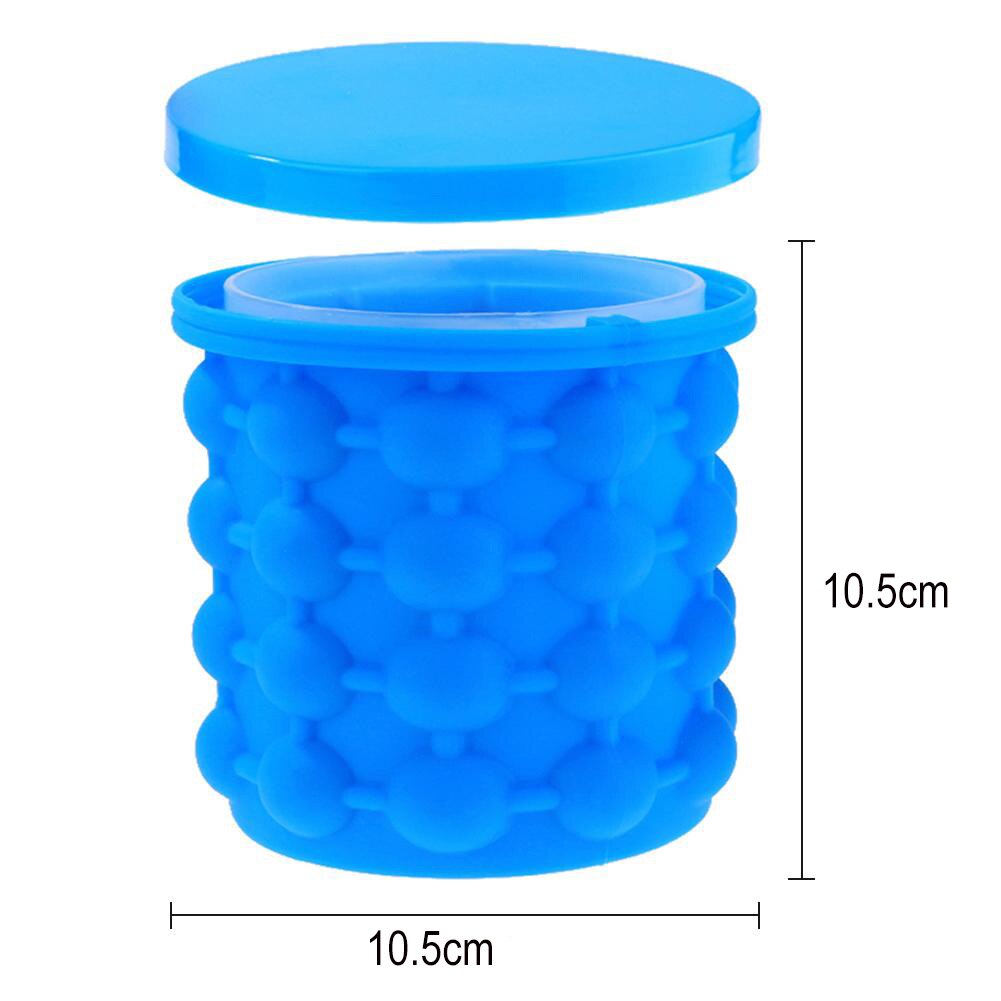 Cubeta de hielo de silicona, molde para hacer cubitos de hielo de alimentaria, cubitos de hielo de silicona, cubeta de hielo ahorradora de espacio, bandeja de hielo, herramienta