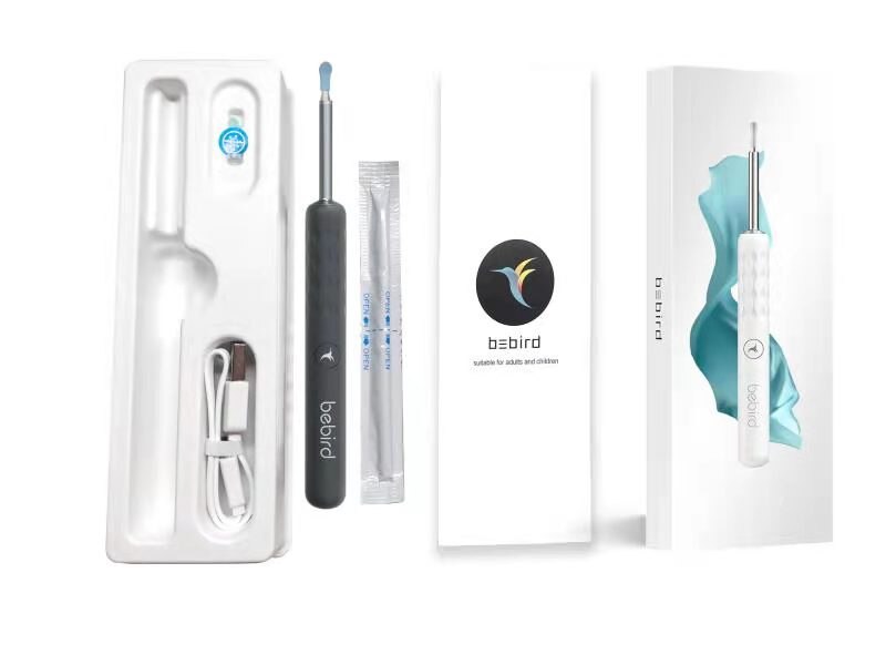 Bebird R3 Ear Cleaner Smart Visual Ear Pick IP67 Waterproof ear endsocope Camera Otoscope Ear cleaning Care Tool: Black