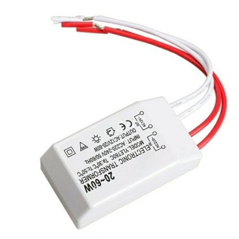 220V To 12V AC-DC Lamp LED Electronic Transformer Power Supply Driver Adapter