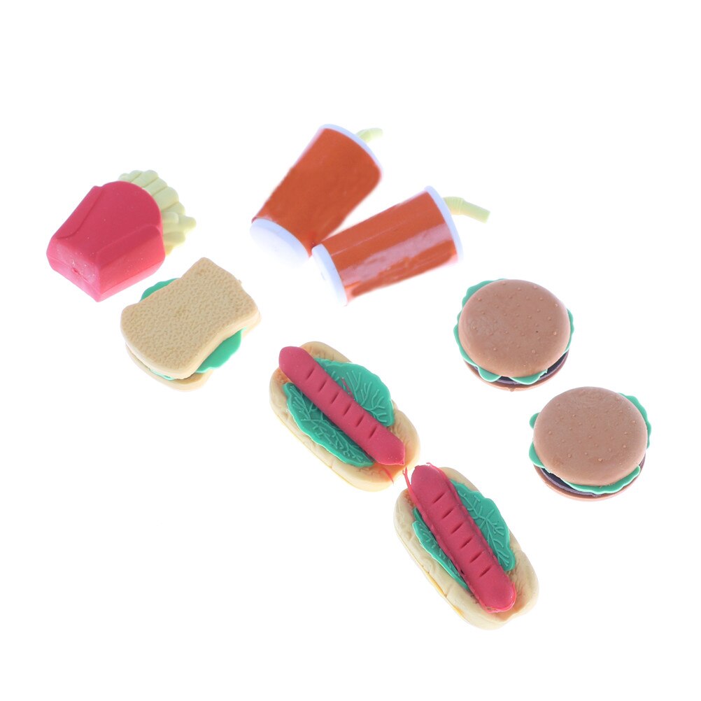 8 teile/satz Küche spielzeug Niedlich Obst Neuheit Art Kawabata Kuchen Burger essen Trinken Koks einstellen Spielzeug