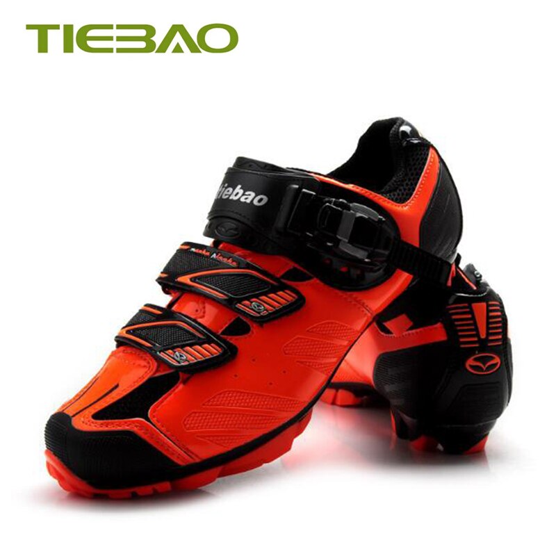 Zapatos de ciclismo de montaña Tiebao sapato para hombre, calzado de ciclismo de montaña con bloqueo automático, zapatillas deportivas antideslizantes transpirables