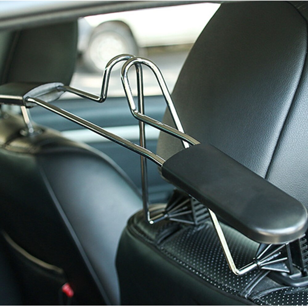 Perchero de acero inoxidable para asiento de coche, colgador de ropa para asiento de coche