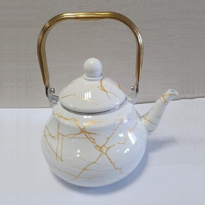 Japanese porcelain enameled handmade enamel kettle cold water tea pot electromagnetic furnace gas enamel teapot 1.5-2.5L: 1.5L / 3