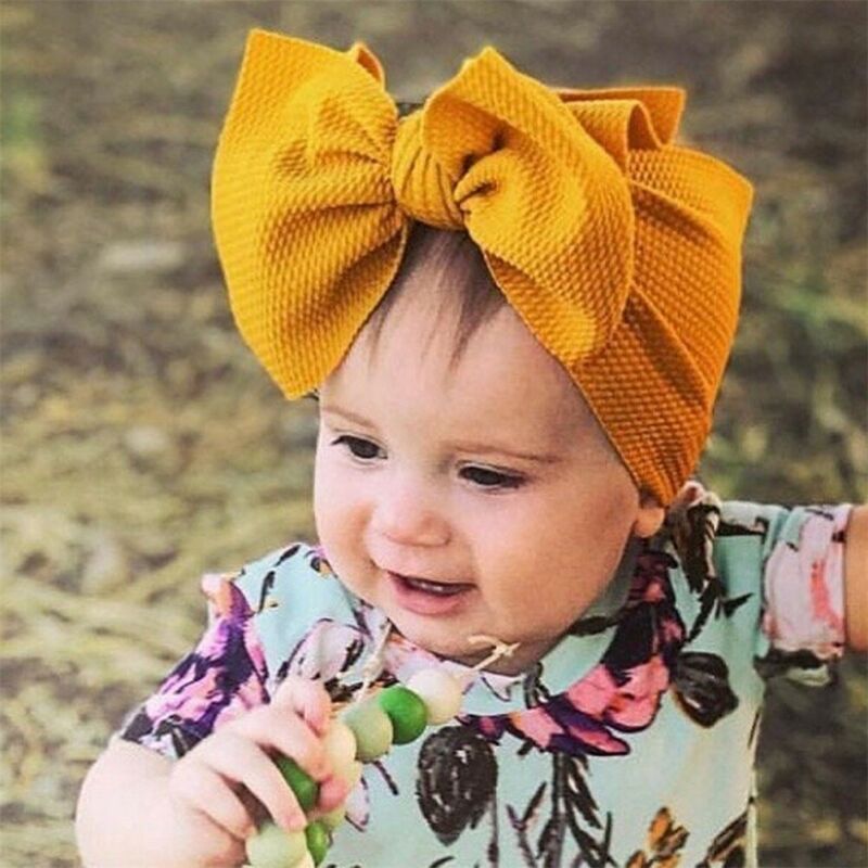 Baby Kinder Mädchen Blume Stirnband Großen Bogen Stirnband Haar Band Für Baby Mädchen Headwrap