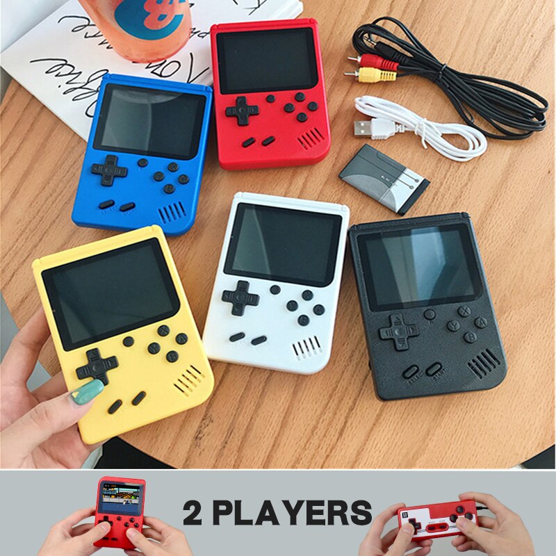 Factorysalesminiportableretrogameconsolehandheldgameconsolebuilt-in400games3inchgameboytwoplayergamegift forchildren