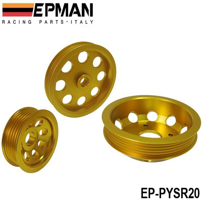 Underdrive Kurbel Pulley JDM Melodie Für Nissan S15 S14 SR20 Motor Motor Bay Gold EP-PYSR20