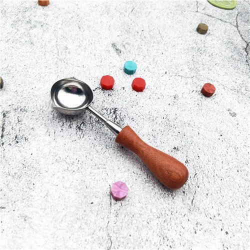 Roestvrij Stalen Lepel Wax Seal Lepel Voor Smelt Wax Gesmolten Ontbinden Wax Lepel Diy Craft Anti Wax seal Stempel Lepel: S004