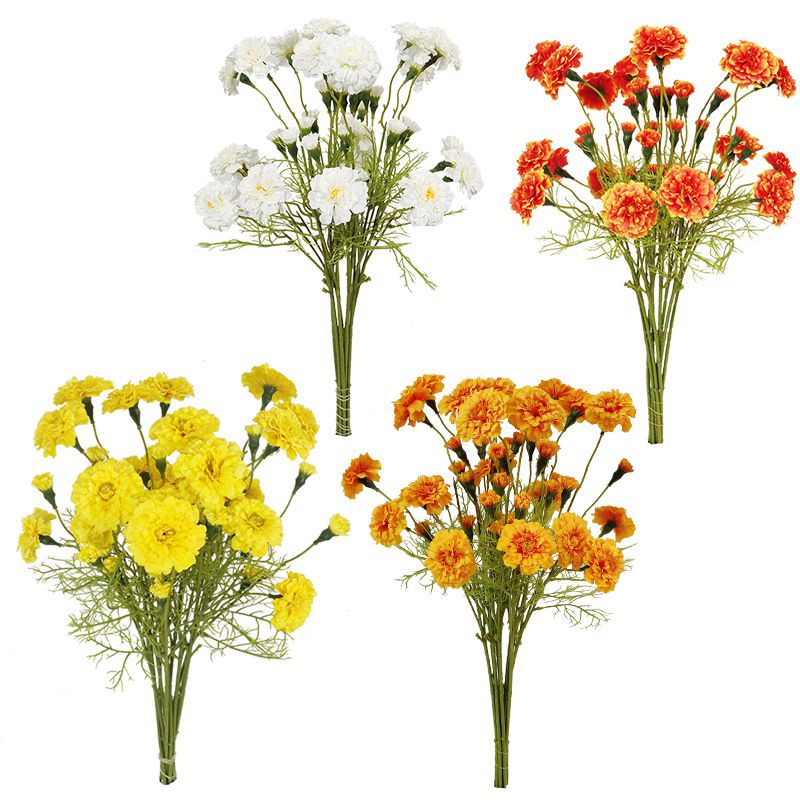 Goudsbloemen Chrysant Kunstzijde Bloemen Herfst Bruiloft Huis Decoratieve Nep Planten Takken Diy Home Decoratie
