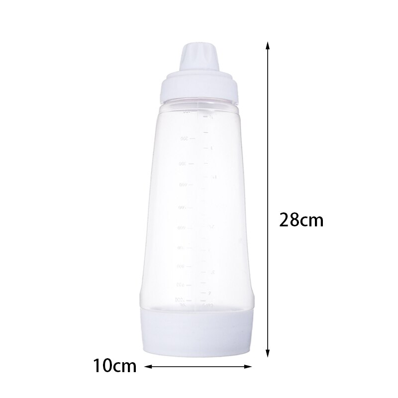 Hand Shake Batter Mixer Bottle Batter Dispenser Cupcake Pancake Crepe Batter Squeeze Dispenser Bottle Kitchen Gravy Bottle