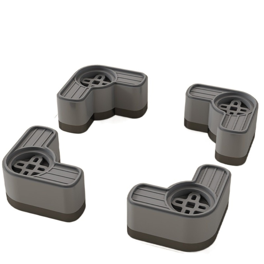 4pcs Shock-absorbing Washing Machine Foot Pad Height Increasing Anti slip Anti-Vibration Feet Pad Single layer/Double layer: Bronze