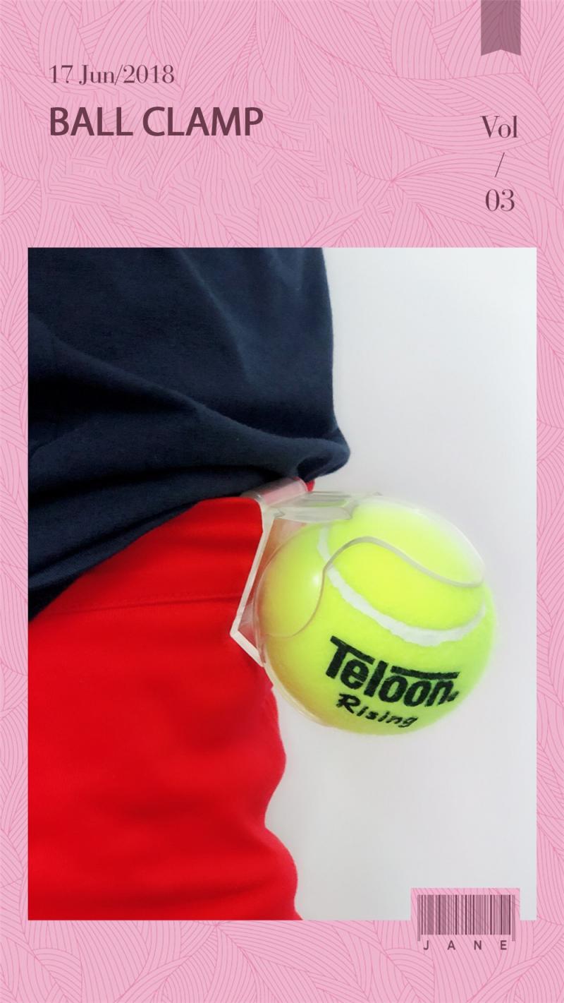 Tennis Ball Clip Sitting Tennis Ball Holder Waist Clip Transparent Holds Training Equipment Tennis Ball Accessorie