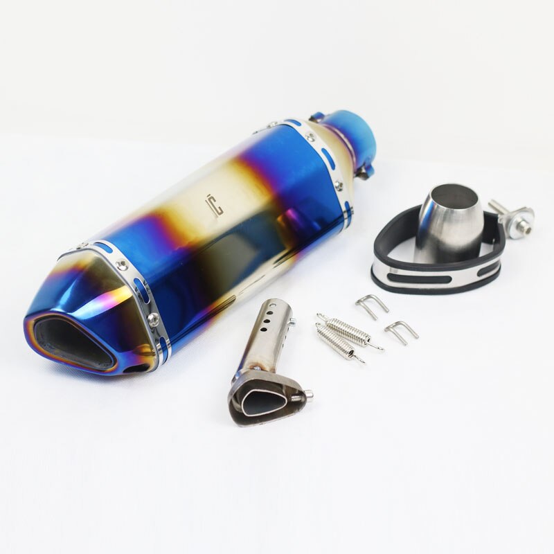 51mm Universal Motorcycle Exhaust Muffler Pipe Scooter Dirt Pit Bike Tube DB Killer For Honda R1 R3 MT07 cafe racer simson s51: K Ak laser
