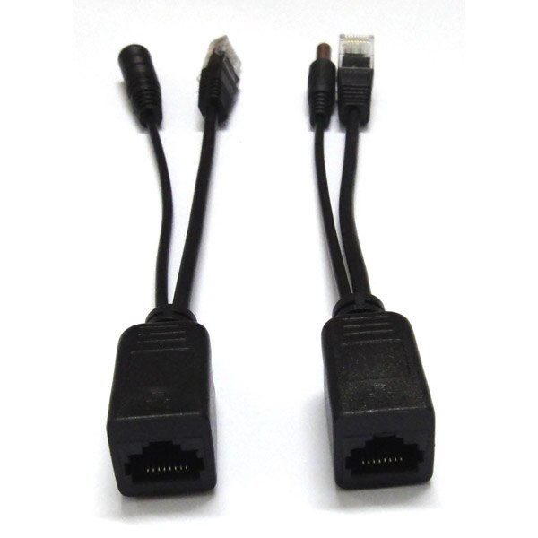 Passive 100Mbps Power Over Ethernet POE Adapter Cable RJ45 Poe Splitter Injector Connector Kit