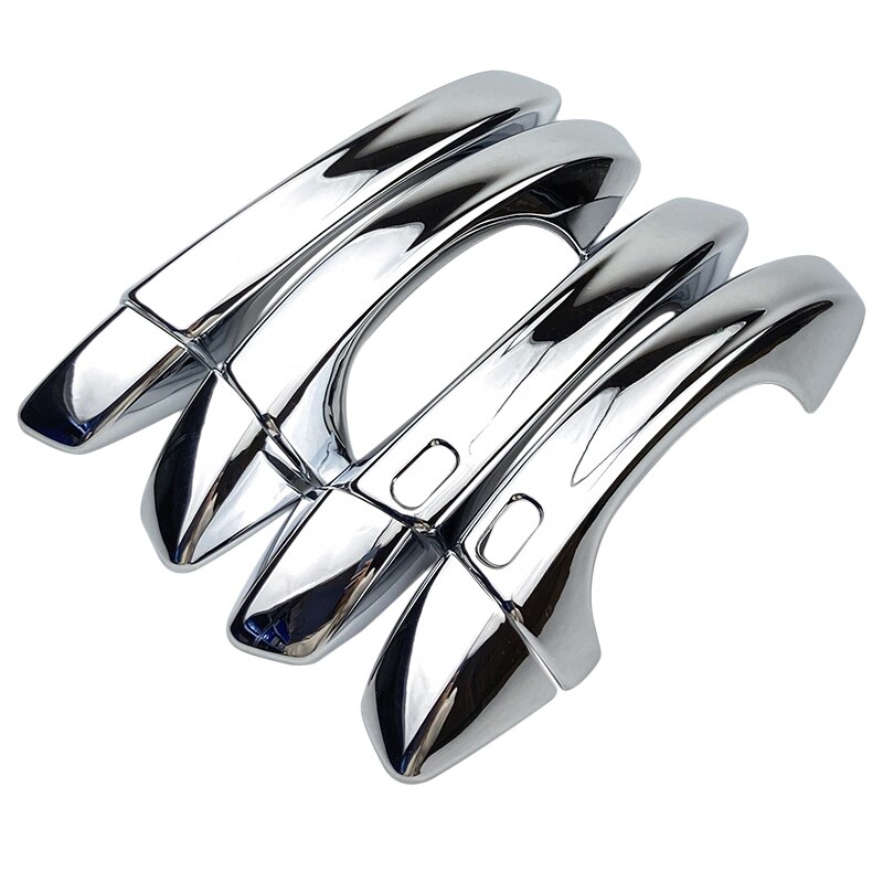For VW Volkswagen Golf 7 MK7 / Skoda Octavia A7 Accessories Chrome Door Handle Cover Trim Protect Stickers Car Styling: With 2 Smart Keys