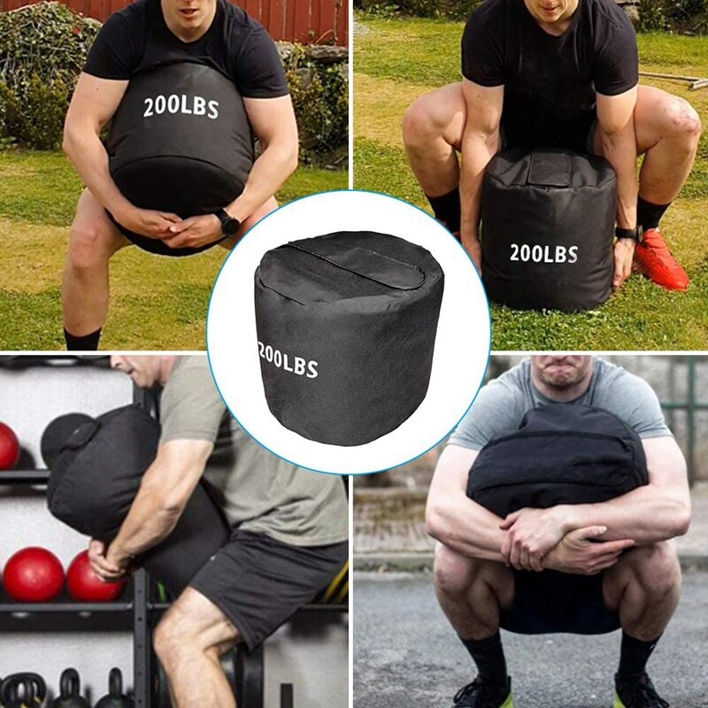 Saco de areia ajustável para treino, treino pesado de treino, sacos de areia para exercícios de elevação, musculação