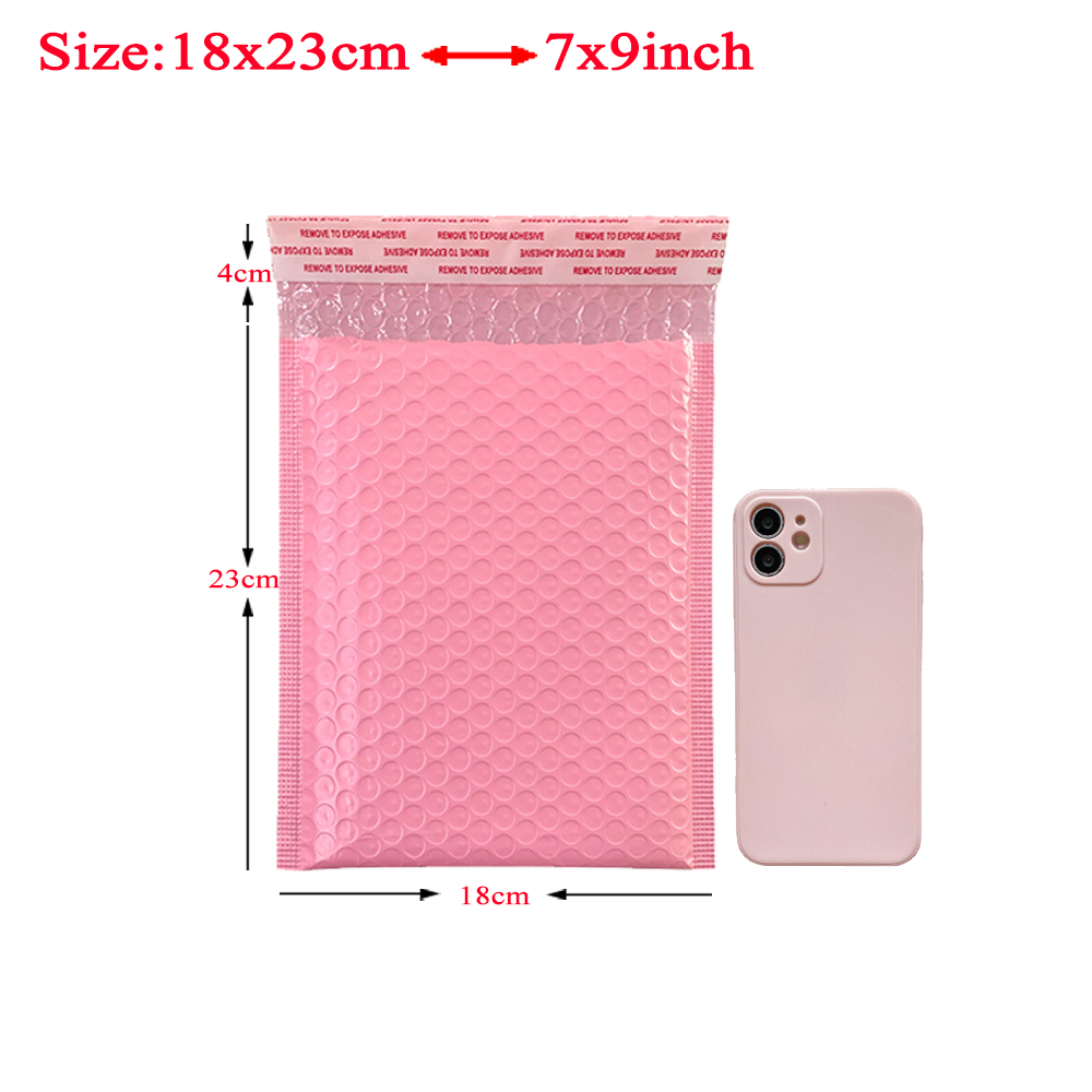 20Pcs Pink Poly Bubble Mailers Padded Envelopes Self Seal Padded Envelopes Bags Black Packaging Envelope Bags For Book: MULTI