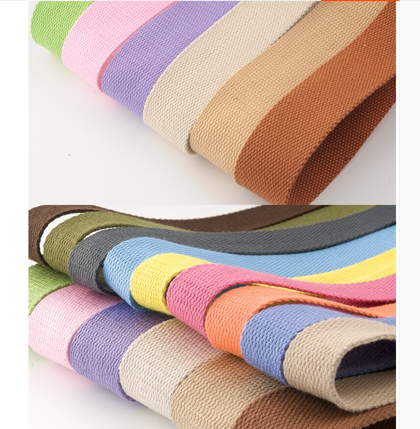 5 Meter 20Mm Canvas Lint Heuptas Verdikking Katoen Webbing Canvas Singels Knapzak Strapping Naaien Tas Riem Accessoires