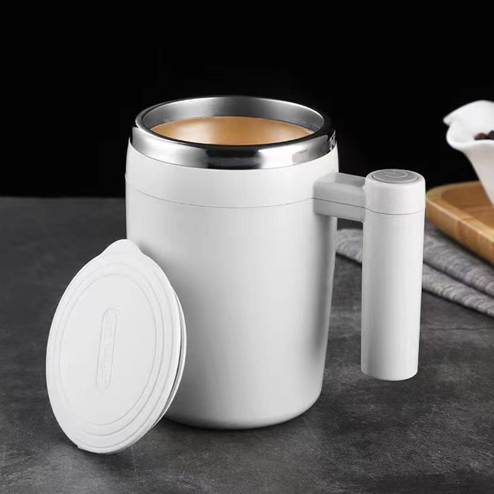 380ML Electric Mixing Cup Self Stirring Mug Magnetic Coffee Mixer Rechargeable Rotating Mug Milk Powder Blender Touch Switch