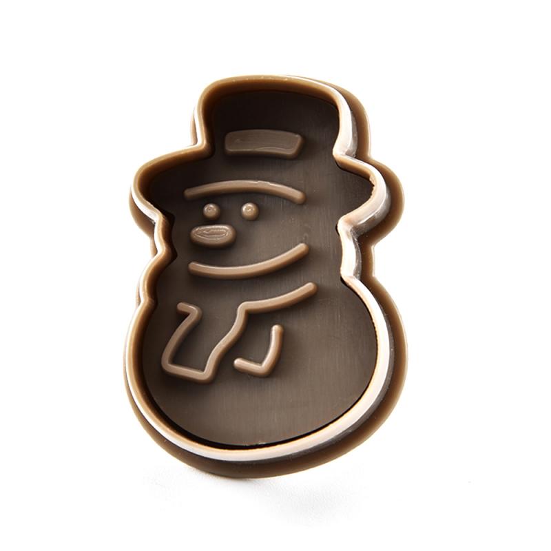 Cookie Stempel Biscuit Mold 3D Cookie Plunger Cutter Diy Bakvorm Kerst Cookie Cutters Gebak Versieren Kleur Willekeurige